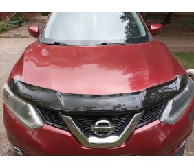 Дефлектор капоту (EuroCap) для Nissan X-trail T32/Rogue 2014-2021 рр