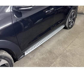 Бокові пороги і Оригінальний дизайн V3 (2шт) для Hyundai Tucson TL 2016-2021 рр