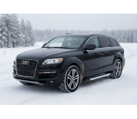 Бокові пороги New Vision Grey (2 шт., алюміній) для Ауди Q7 2005-2015 рр
