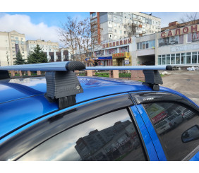 Перемички на гладку дах (2 шт, Asaf V4) для Chevrolet Aveo T250 2005-2011 рр