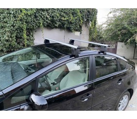 Перемички на гладку дах (2 шт, Asaf V4) для Toyota Prius 2009-2015 рр