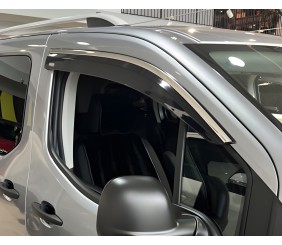 Вітровики з хромованим молдингом (2 шт, Niken) для Opel Combo 2019- рр