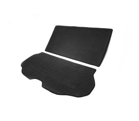 Килимок багажника з 2 частин (EVA, чорний) для Volvo XC70 2007-2013 рр