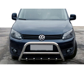 Кенгурятник WT003-4 (нерж) 60 мм, без напису для Volkswagen Caddy 2015-2020 рр