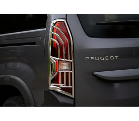 Накладки на стопи (2 шт, ABS) для Peugeot Partner/Rifter 2019- рр