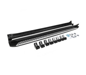 Бокові пороги OEM (2 шт, алюміній -2026 пластик) для Kia Sorento IV MQ4 2020- рр