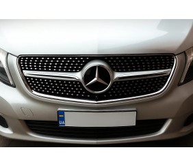 Передня решітка Diamond (2014-2019 для V-class) для Mercedes Vito/V-class W447 2014- рр
