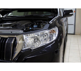 Вії на фари (2 шт, для рефлекторної) для Toyota Land Cruiser Prado 150 2009-2023 рр