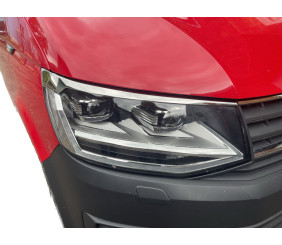 Вії на фари (2 шт, нерж) для Volkswagen T6 2015-2024 рр