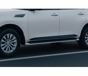 Молдинги дверні (4 шт, чорні) для Nissan Patrol Y62 2010-2024 рр