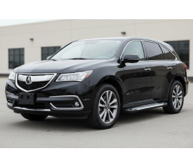 Бокові пороги Allmond Grey (2 шт., Алюміній) для Acura MDX 2013-2020 рр