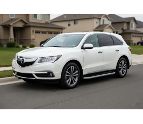 Бокові пороги Tayga Grey (2 шт., Алюміній) для Acura MDX 2013-2020 рр