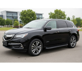 Бокові пороги Tayga Black (2 шт., Алюміній) для Acura MDX 2013-2020 рр