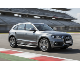 Бокові пороги Mevsim Grey (2 шт., Алюміній) для Ауди Q5 2008-2017 рр