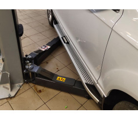 Бокові пороги Mevsim Grey (2 шт., Алюміній) для Ауди Q7 2005-2015 рр