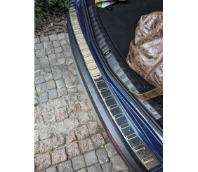 Накладка на задній бампер Carmos (нерж) для Alfa Romeo Stelvio 2016- рр