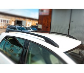 Рейлінги OmsaLine Solid (2 шт, чорні) для Volkswagen Golf 7/E-Golf 2012-2020 рр