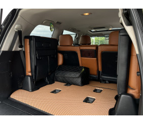 Килимок багажника 2 шт (EVA, 7 місць, цегляний) для Toyota Land Cruiser 200 2007-2021 рр
