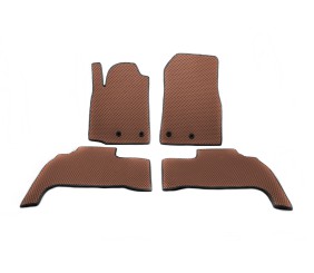 Поліуретанові килимки (2012-2021, EVA, цегляний) для Toyota Land Cruiser 200 рр