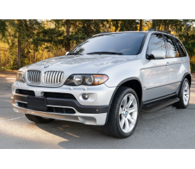 Бокові пороги Tayga Black (2 шт, алюм.) для BMW X5 E53 1999-2006 рр