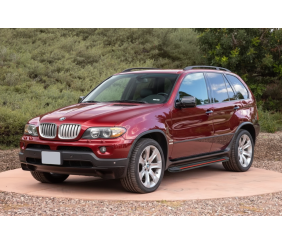 Бокові пороги Maya Red (2 шт, алюм.) для BMW X5 E53 1999-2006 рр