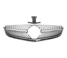 Передня решітка Diamond Silver (для C63) 2007-2011 для Mercedes C-class W204 рр