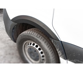 Накладки на арки (4 шт, чорні) для Mercedes Sprinter W907/W910 2018- рр