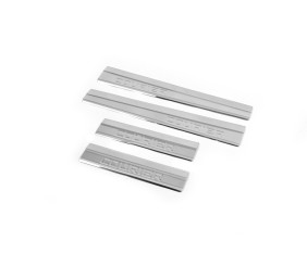 Накладки на пороги Carmos V1 (4 шт, нерж) для Ford Courier 2014-2023 рр