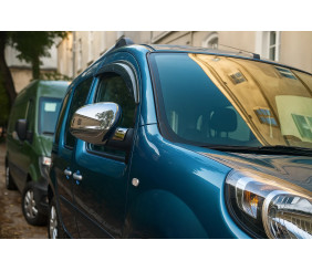 Накладки на дзеркала (2 шт, пласт) Carmos - Хромований пластик для Mercedes Citan 2013-2021 рр