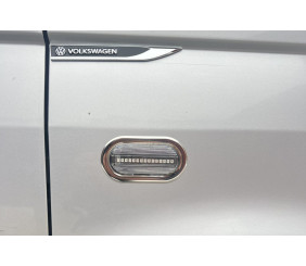 Хром накладки на поворотники OmsaLine (2 шт, нерж) для Volkswagen T5 Transporter 2003-2010 рр