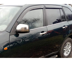 Накладки на ручки (4 шт, нерж) Carmos - турецька сталь для Chery Elara/Alia/Fora/A5 2006- рр