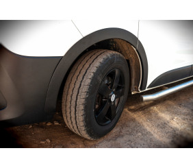 Накладки на арки (6 шт, чорні, ABS) для Renault Trafic 2015- рр