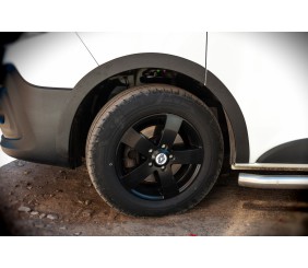 Накладки на арки (6 шт, чорні, ABS) для Opel Vivaro 2015-2019 рр