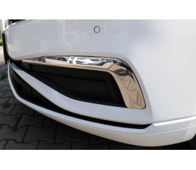 Накладки на противотуманки 2019-2026 (2 шт, нерж) Carmos - Турецька сталь для Volkswagen Passat B8 рр