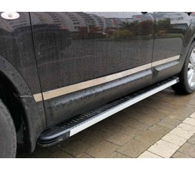 Молдинг дверний Carmos (4 шт, нерж.) Carmos, -20262 (довгий) для Nissan Qashqai 2007-2010 рр