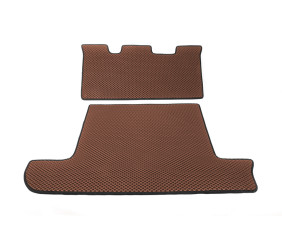 Килимок багажника 2 шт Цегляний (EVA, 7 місць) для Toyota Land Cruiser 100 1998-2007 рр