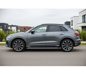 Бокові пороги Tayga Grey (2 шт., Алюміній) для Ауди Q3 2019- рр
