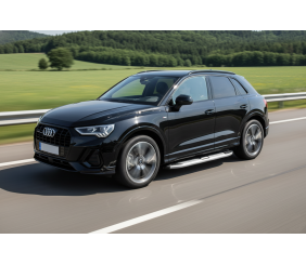 Бокові пороги Mevsim Grey (2 шт., Алюміній) для Ауди Q3 2019- рр