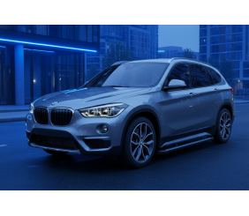 Бокові пороги Maya Blue (2 шт., Алюміній) для BMW X1 F48 2015-2022 рр