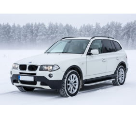 Бокові пороги Maydos V1 (2 шт., Алюміній) для BMW X3 E83 2003-2010 рр