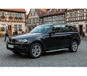 Бокові пороги Mevsim Grey (2 шт., Алюміній) для BMW X3 E83 2003-2010 рр