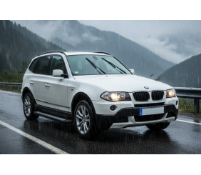 Бокові пороги Vision New Black (2 шт., Алюміній) для BMW X3 E83 2003-2010 рр