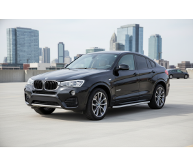 Бокові пороги Tayga Grey (2 шт., Алюміній) для BMW X4 F26 2014-2018 рр