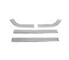 Накладки на внутрішні пороги Carmos (4 шт) для Renault Clio V 2019- рр