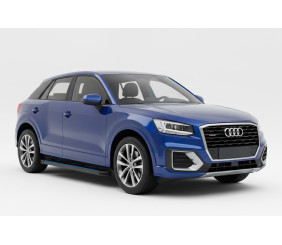 Бокові пороги Maya Blue (2 шт., Алюміній) для Ауди Q2 2016- рр