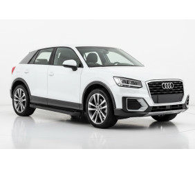 Бокові пороги Allmond Black (2 шт., Алюміній) для Ауди Q2 2016- рр