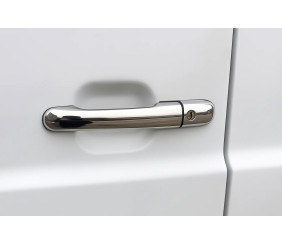 Накладки на ручки (2 шт, нерж) OmsaLine - Італійська нержавіюча сталь для Mercedes Atego 1998-2004 рр