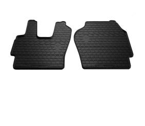 Гумові килимки (2 шт, Stingray Premium) для Scania P серія 2004-2017 рр