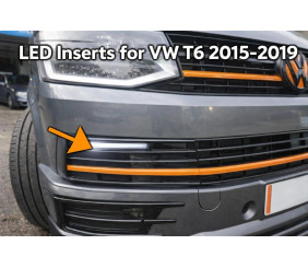 DRL вставки в бампер (SportLine) для Volkswagen T6 2015-2024 рр