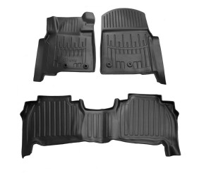 Килимки Stingray 3D 2011-2026 (4 шт, поліуретан) для Toyota Land Cruiser 200 рр